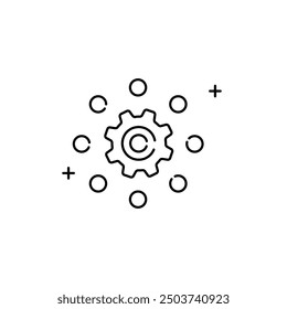 Reasoning Vector Icon Design, logic, thinking, decision making, analysis, cognition, critical thinking