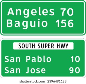 Reassurance direction signs, Road signs in the Philippines, Regulatory signs indicate the application of legal or statutory requirements.