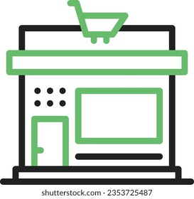 Icon-Bild des Reatil Store. Geeignet für mobile Anwendungen.