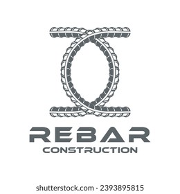 rebar building construction logo design