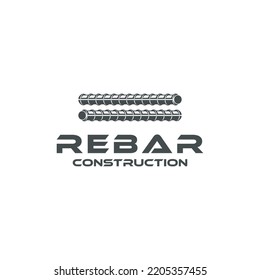 Rebar Concrete Construction Logo Design Vector For Business Idea