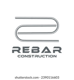 vector de diseño de logotipo de construcción de barras de rebar