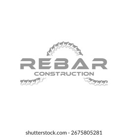 Idea de Vector de diseño de logotipo de barras de refuerzo