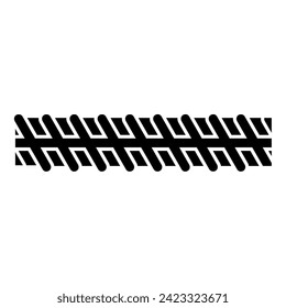 Rebar reinforcement icon black color vector illustration image flat style