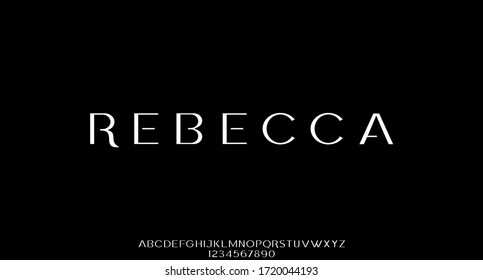 Rebecca, The Luxury Font Vector Alphabet Collection