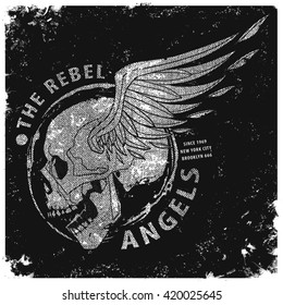 rebel angels t-shirt graphic design art