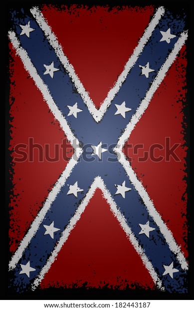 Rebel Flag Vector Stock Vector (Royalty Free) 182443187