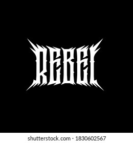 Rebel Lettering In Gothic Style