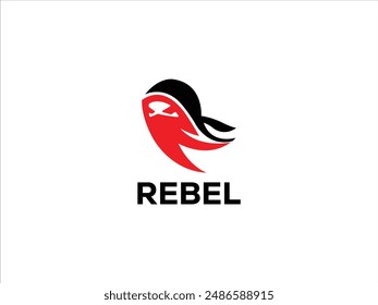 Rebel logo design,creative rebel badge logo vector