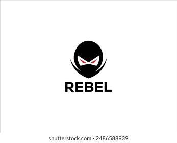 Rebel logo design,creative rebel badge logo vector