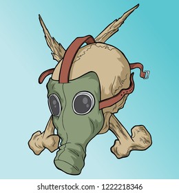 rebel skull vector