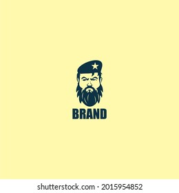 REBEL WITH SOLDIER HAT LOGO DESIGN