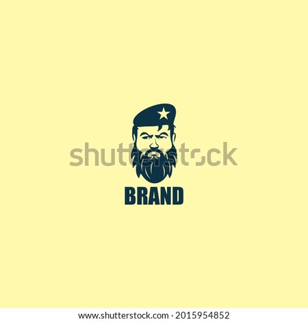 REBEL WITH SOLDIER HAT LOGO DESIGN