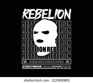 rebelion slogan
vintage graphic design for creative clothing, for streetwear and urban style t-shirts design, hoodies, etc.