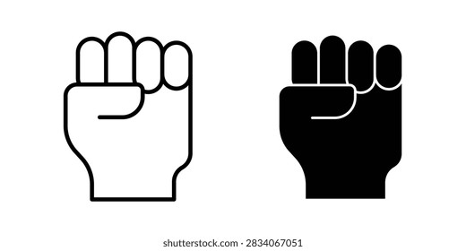 Rebellion icon flat elements group