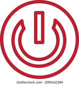 Reboot icon. A sign of turn on and reboot.