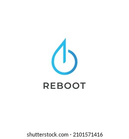 Reboot and Water Drop logo design