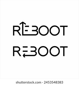 Reinicie el diseño de palabras con flechas hacia atrás y hacia arriba.