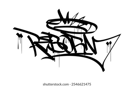 REBORN graffiti tag style design