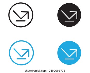 icono de rebote símbolo de contorno de Vector blanco y negro