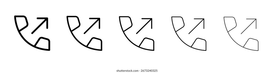ícone de ressalto conjunto de tópicos da linha fina ou coleção