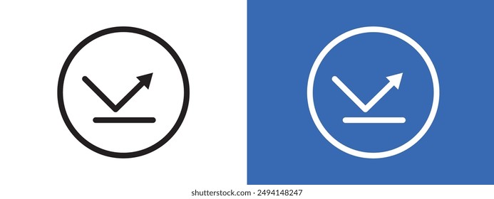 rebound logo sign set vector outline