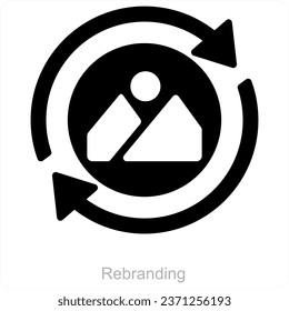 Rebranding and branding icon concept