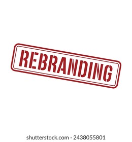Rebranding Stamp, Rebranding Square Sign