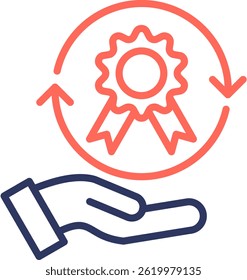 Rebranding Tips Icon Line Color Vector Illustration