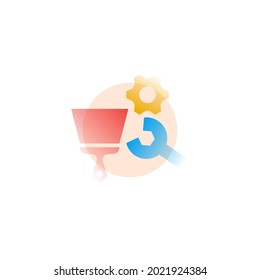 Rebranding. Vector icon in gradient style