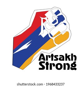 Rebuilding Artsakh Together - Artsakh strong - Vector