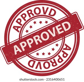 rec approved text stamp sign vector design