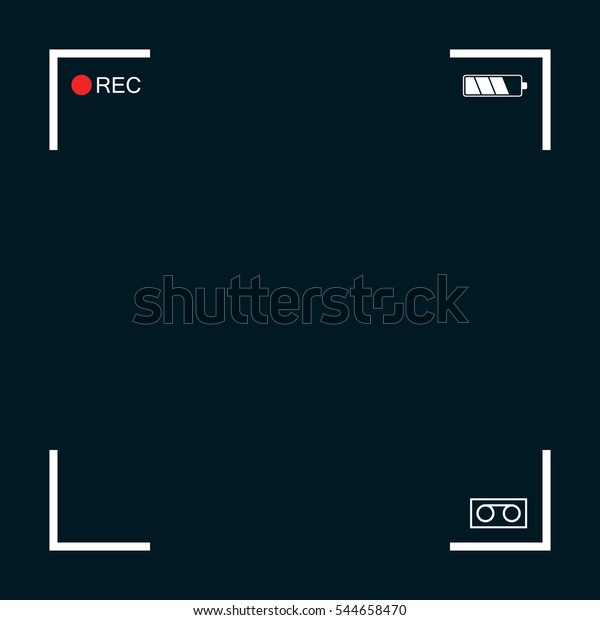 带隔离扫描线和边缘阴影的Rec 背景库存矢量图（免版税）544658470