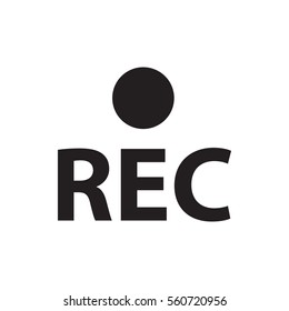 rec icon illustration isolated vector sign symbol