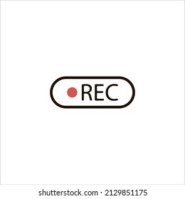 rec icon vector illustration symbol