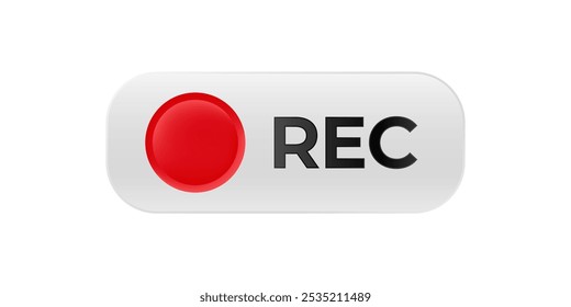Video Indicador Rec para grabación en vivo. Video icono de registro.