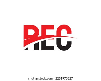 REC Letter Initial Logo Design Vector Illustration