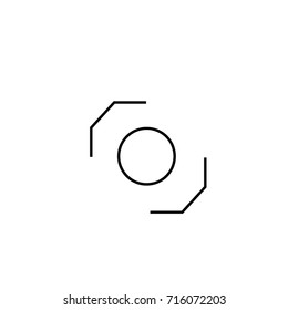 Rec Video Icon Line