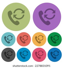 Dunkelere flache Symbole auf buntem Hintergrund