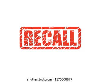 Recall Red Stamp