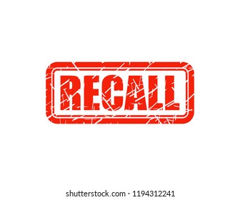 Recall red stamp