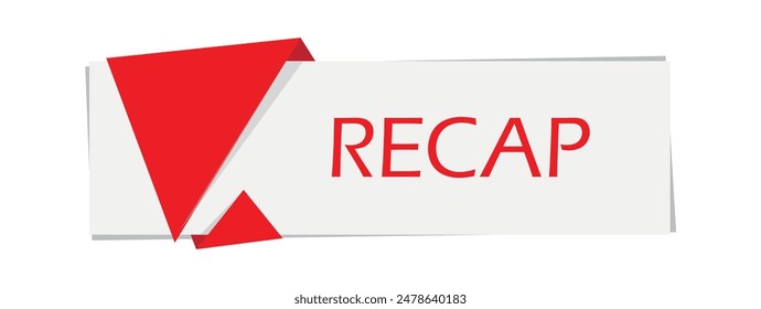 recap text on white background