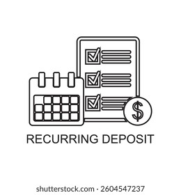 reccuring deposit icon , business icon