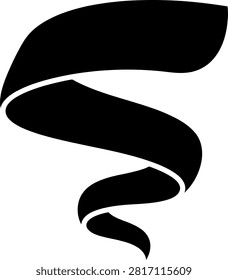 Receding Classic Ribbon Graphic for Depth Illusion