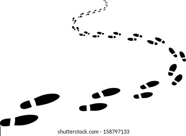 receding footprints