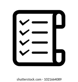 receipt / check list icon