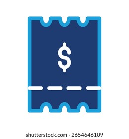 Diseño de Vector de icono de color Comprobante bueno para el Web o el App móvil