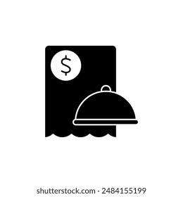 receipt concept line icon. Simple element illustration. receipt concept outline symbol design.