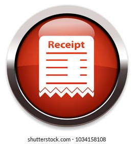 receipt flat icon