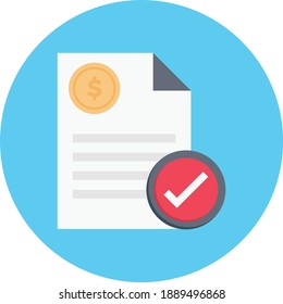 icono de color de vector plano de recepción